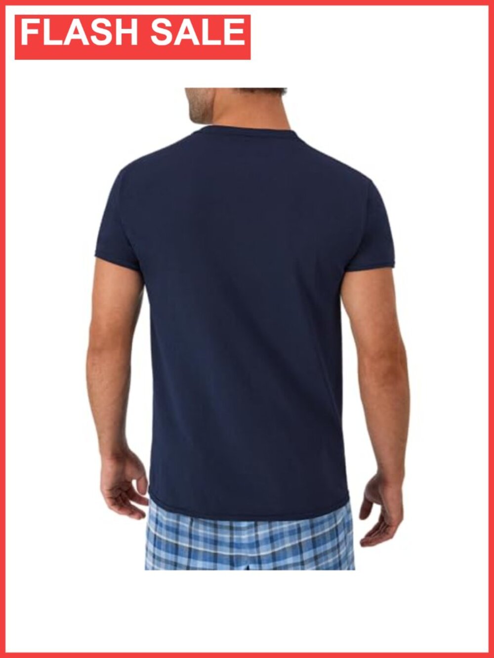Men's Cotton Crewneck Pocket T-Shirts 6-Pack Moisture-Wicking Tees - Picture 4 of 6